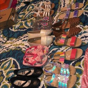Lot of toddler sandals size 8! Some never worn!